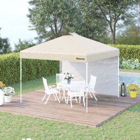 10' x 10' Pop-Up Canopy Tent with 1 Removable Sidewall