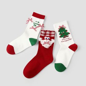 Christmas Stocking For Women Autumn And Winter Mid-Calf Socks Home Wear Warm Long Socks Holiday Gift With Festive Designs