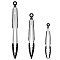 3Pcs Kitchen Tongs Stainless Steel Locking Food Tongs With Silicon Tips BPA Free Non-Stick BBQ Cooking Grilling Locking Food Tongs