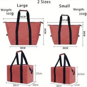 Heavy-Duty Cooling Tote Bag – 5.28 Gallon Capacity for Beach, Camping & Grocery Hauling