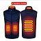 Model Heated Vest Washable USB Charging Electric (Color1: Black, size: M)