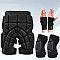 Roller Skating Single And Double Board Ski Hip Protection Set (Color1: Knee Protection, size: XS)