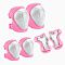 6-piece Set Of Protective Gear For Children's Roller Skating (Color1: dark red)