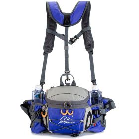 Sports Fanny Pack Canteen Outdoor Multi-functional Hiking Backpack Tourism Large-capacity Climbing Equipment (Capacity: 10L, Color1: Sky Blue)