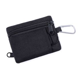 Outdoor Mini EDC Molle Pouch Waist Belt Bag For Camping Hiking Traveling (Color1: Black)
