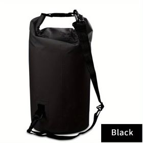 Outdoor Waterproof Sport Dry Bag With Adjustable Shoulder Strap For Beach; Drifting; Mountaineering Outdoor Backpack Waterproof Hiking Bag 500D N (Color1: Black, size: 30L)