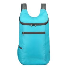 1pc Outdoor Portable Backpack For Camping; Hiking; Sports; Lightweight Cycling Bag For Men; Women; Kids; Adults (Color1: light blue)