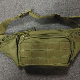 1pc Casual Waist Bag; Multifunctional Shoulder Tactical Waist Bag For Outdoor Mountaineering; Running; Cycling (Color1: ArmyGreen)