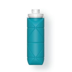 Mini Opvouwbare Siliconen Cup Draagbare Siliconen Telescopische Drinken Inklapbare Koffie Cup Multifunctionele Opvouwbare Silica (Color1: Blue)