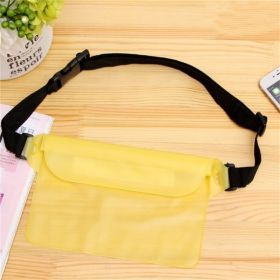 Waterproof Swimming Bag; Ski Drift Diving Shoulder Waist Pack Bag Underwater Mobile Phone Bags Case Cover For Beach Boat Sports (Color1: Yellow)