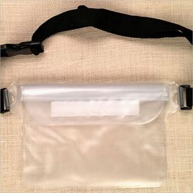 Waterproof Swimming Bag; Ski Drift Diving Shoulder Waist Pack Bag Underwater Mobile Phone Bags Case Cover For Beach Boat Sports (Color1: Transparent)