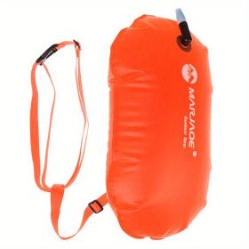 Inflatable Swim Buoy; Swim Float Bag/Airbag/tow Float/buoyancy For Open Water Swimming (Color1: Orange)