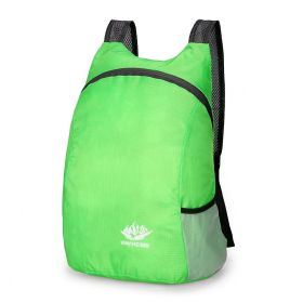 Lightweight Foldable Nylon Hiking Backpack For Camping Hiking Climbing Trekking (Color1: Green)