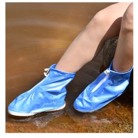 Rain Shoe Covers, Waterproof Shoe Covers for Men Women, Reusable Galoshes Overshoes (Color1: Blue, size: S)