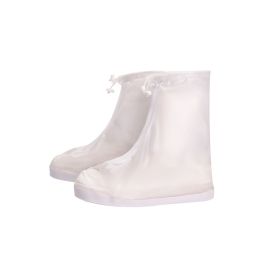 Rain Shoe Covers, Waterproof Shoe Covers for Men Women, Reusable Galoshes Overshoes (Color1: White, size: XL)