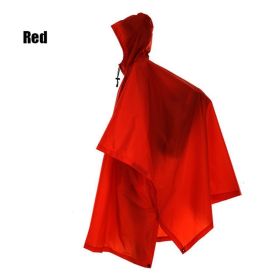 Waterproof 3-in-1 Raincoat Backpack Cover for Hiking, Cycling, and Camping - Protects Your Gear from the Elements (Color1: Red)