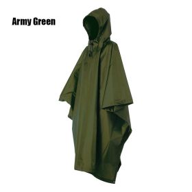 Waterproof 3-in-1 Raincoat Backpack Cover for Hiking, Cycling, and Camping - Protects Your Gear from the Elements (Color1: Army Green)