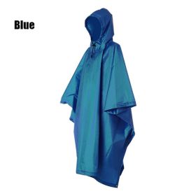 Waterproof 3-in-1 Raincoat Backpack Cover for Hiking, Cycling, and Camping - Protects Your Gear from the Elements (Color1: Blue)