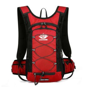Hydration Pack Backpack For Running Hiking Cycling Climbing Camping Biking Cycling Bag Separate 2L Water Bladder (Color1: Red)